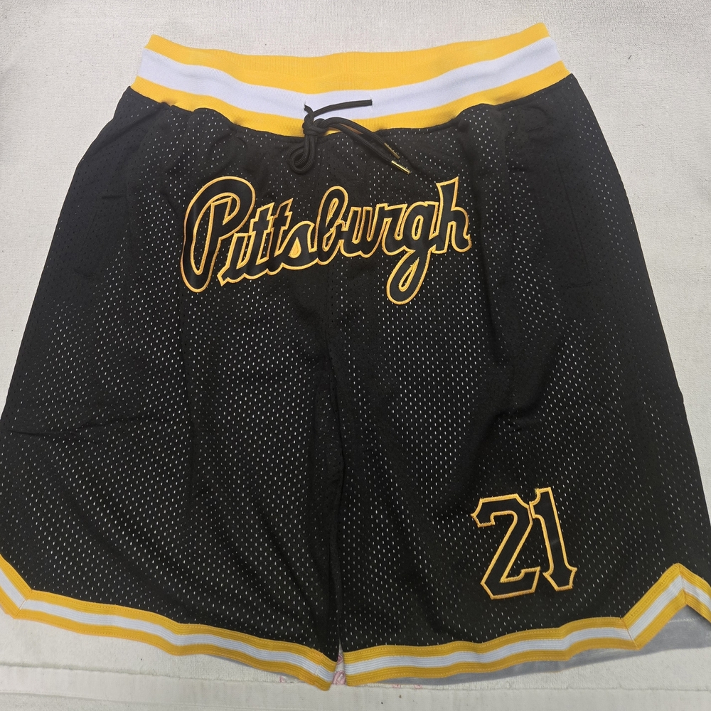 Pittsburgh Black and Yellow Men's Shorts